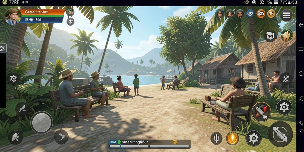 Menampilkan gameplay menyenangkan dari 77RP yang mudah dipahami.