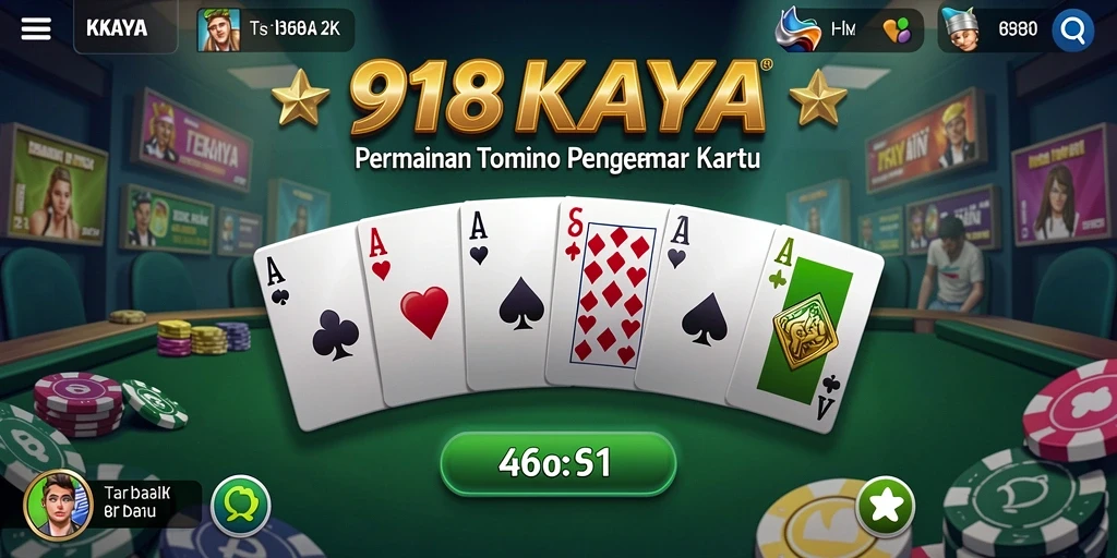 Tampilan utama gameplay Domino yang seru dan menarik.