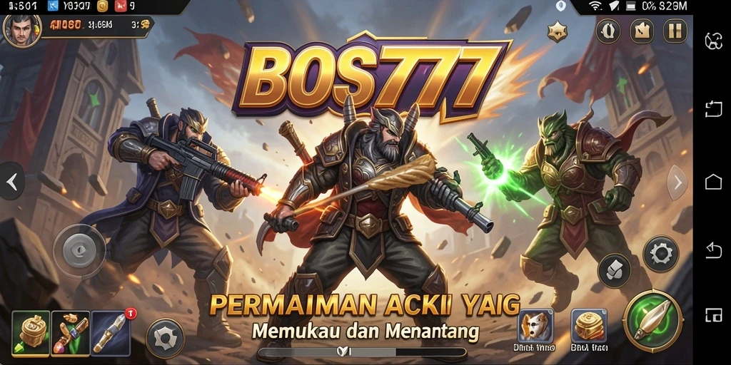Tampilan gameplay BOS777 yang penuh aksi dan seru.