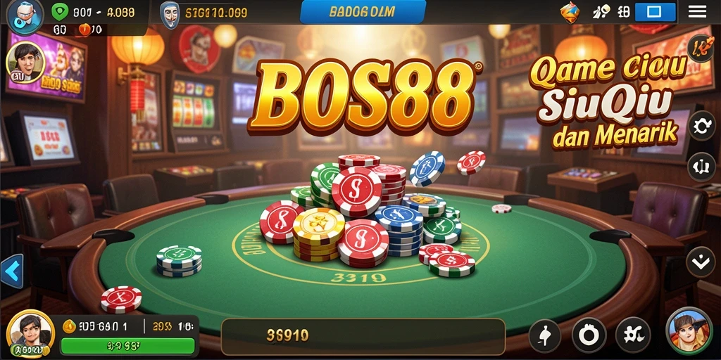 Tampilan gameplay menarik dari BOS88 dengan suasana QiuQiu yang seru.