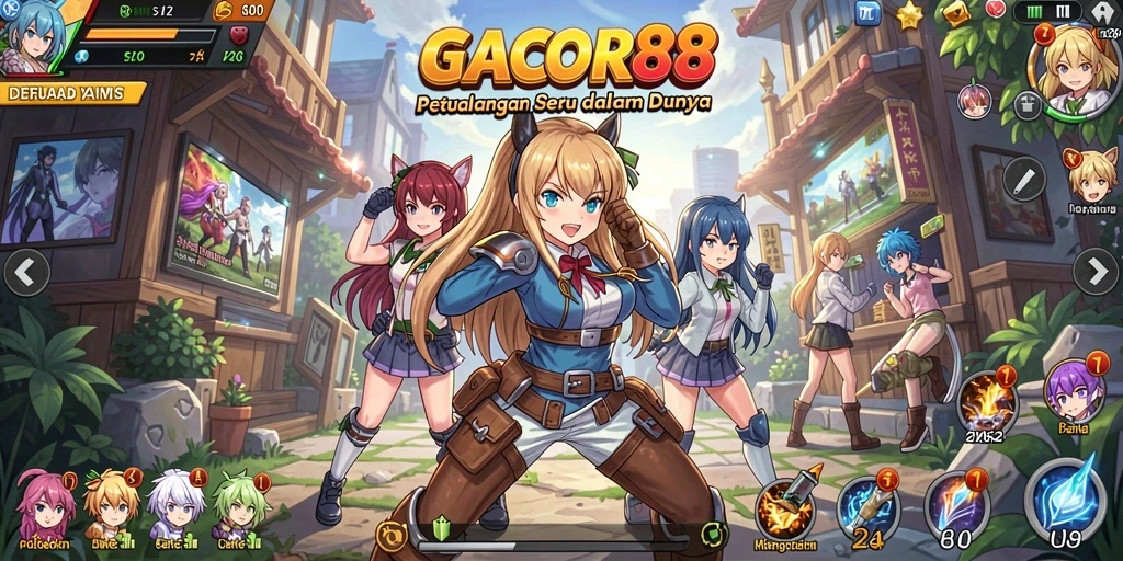 Gameplay menakjubkan di dunia Anime yang penuh petualangan.