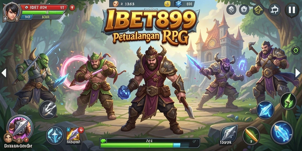 Screenshot menunjukkan aksi mendebarkan dalam permainan RPG IBET899.