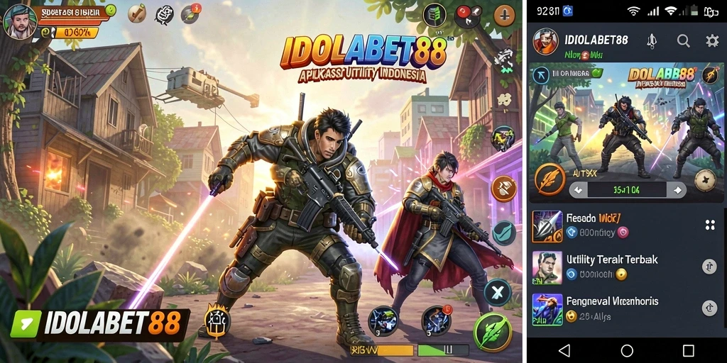 Tampilan antarmuka pengguna aplikasi utility IDOLABET88 yang intuitif.