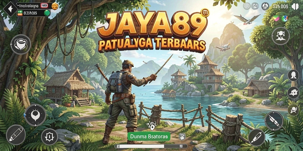 Screenshot gameplay JAYA89 menampilkan pemandangan luas dunia terbuka yang menakjubkan.