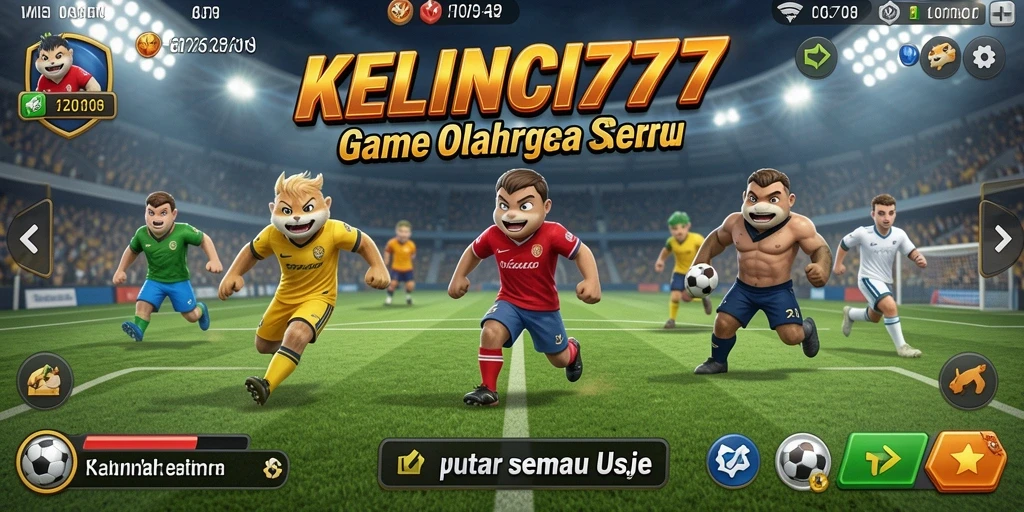 Tampilan gameplay KELINCI777 dengan aksi olahraga yang mendebarkan.