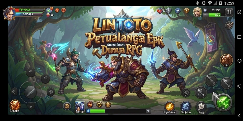 Tampilan gameplay yang mengasyikkan dari LINITOTO dalam dunia RPG.