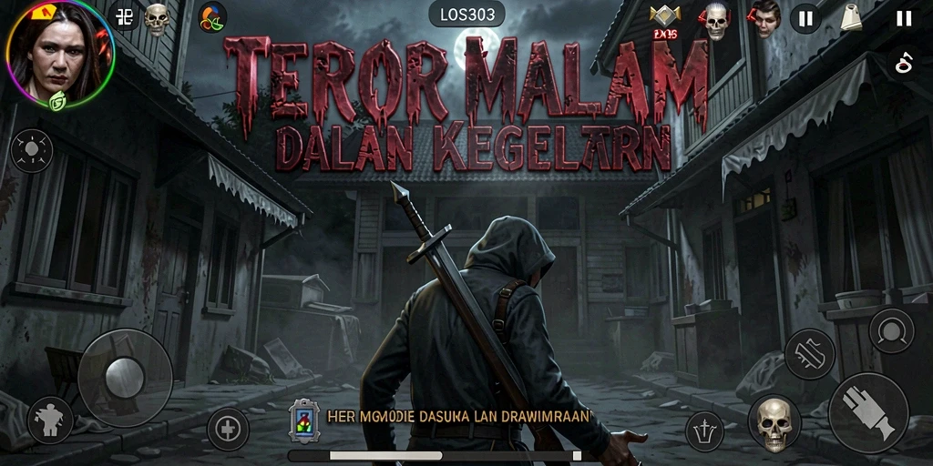 Screenshot gameplay LOS303 yang menampilkan suasana mencekam.