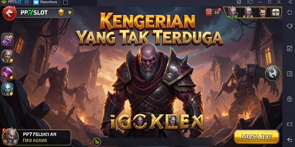 Screenshot PP7SLOT menampilkan suasana mencekam dan gameplay yang menakutkan.