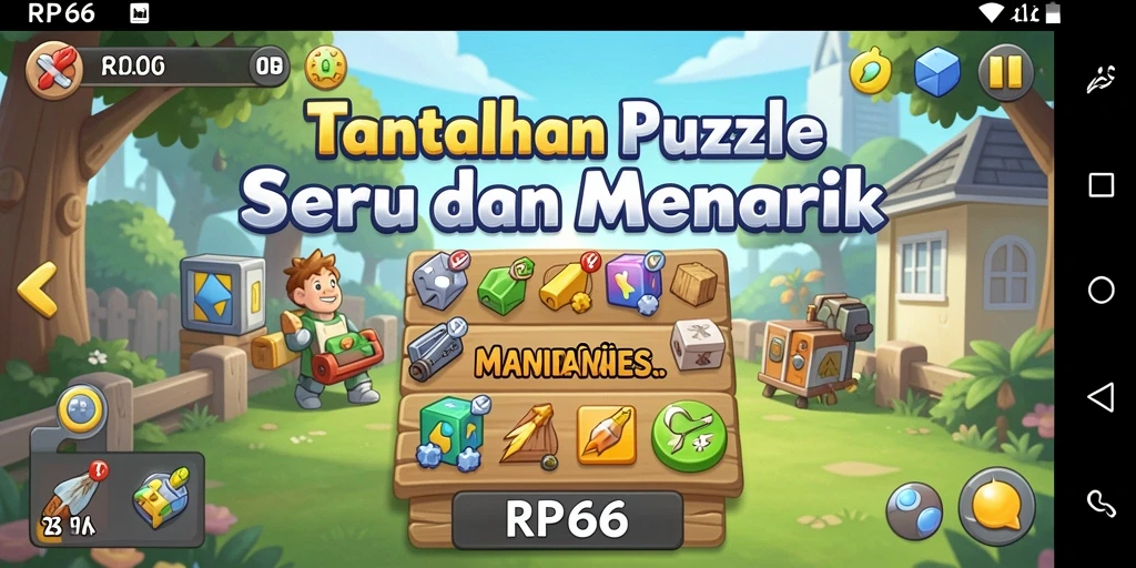 Tampilan screenshot menampilkan gameplay seru dari RP66.
