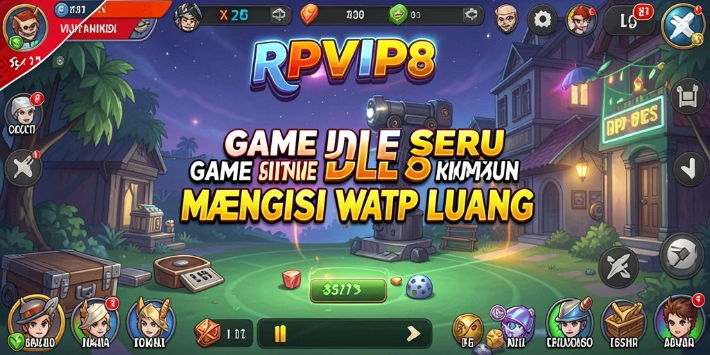Screenshot utama RPVIP8 menampilkan gameplay Idle yang menarik dan interaktif.