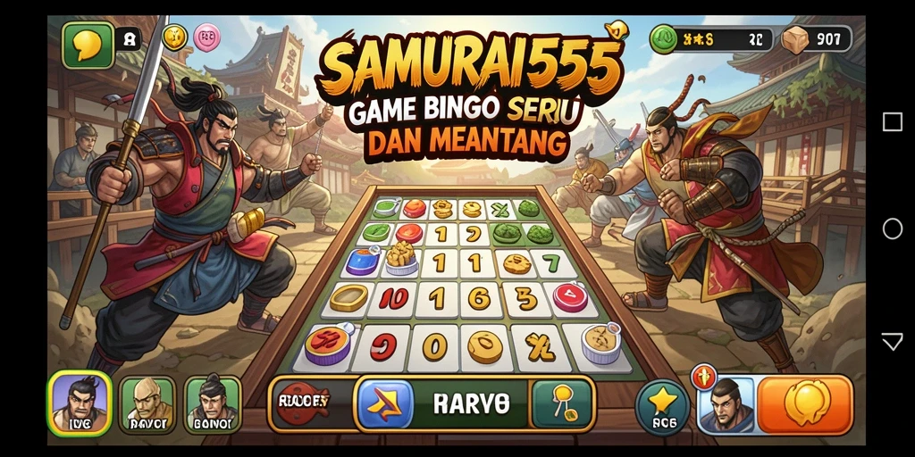 Tampilan gameplay seru di SAMURAI555 dengan interaksi sosial.