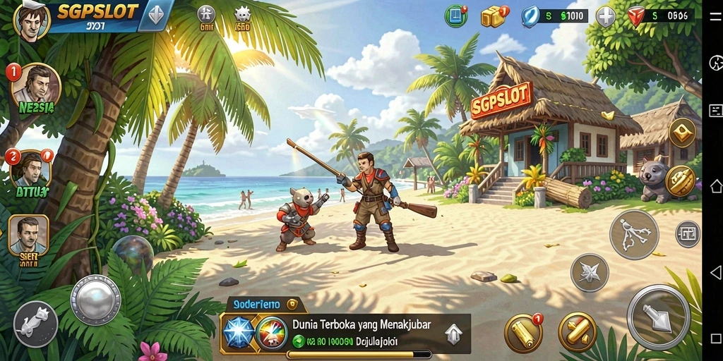 Tampilan gameplay menarik dari dunia terbuka SGPSLOT.