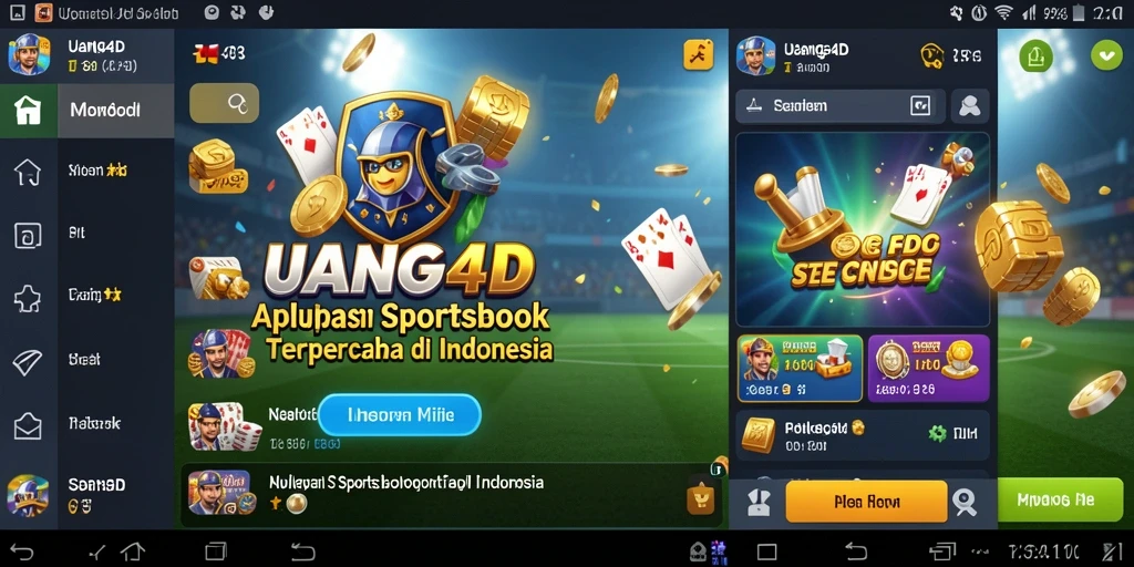 Tampilan gameplay menarik dari aplikasi Sportsbook UANG4D.