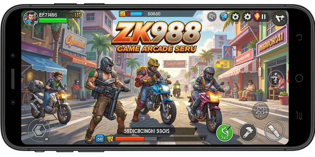Tampilan gameplay seru dari ZK988 yang menantang dan adiktif.